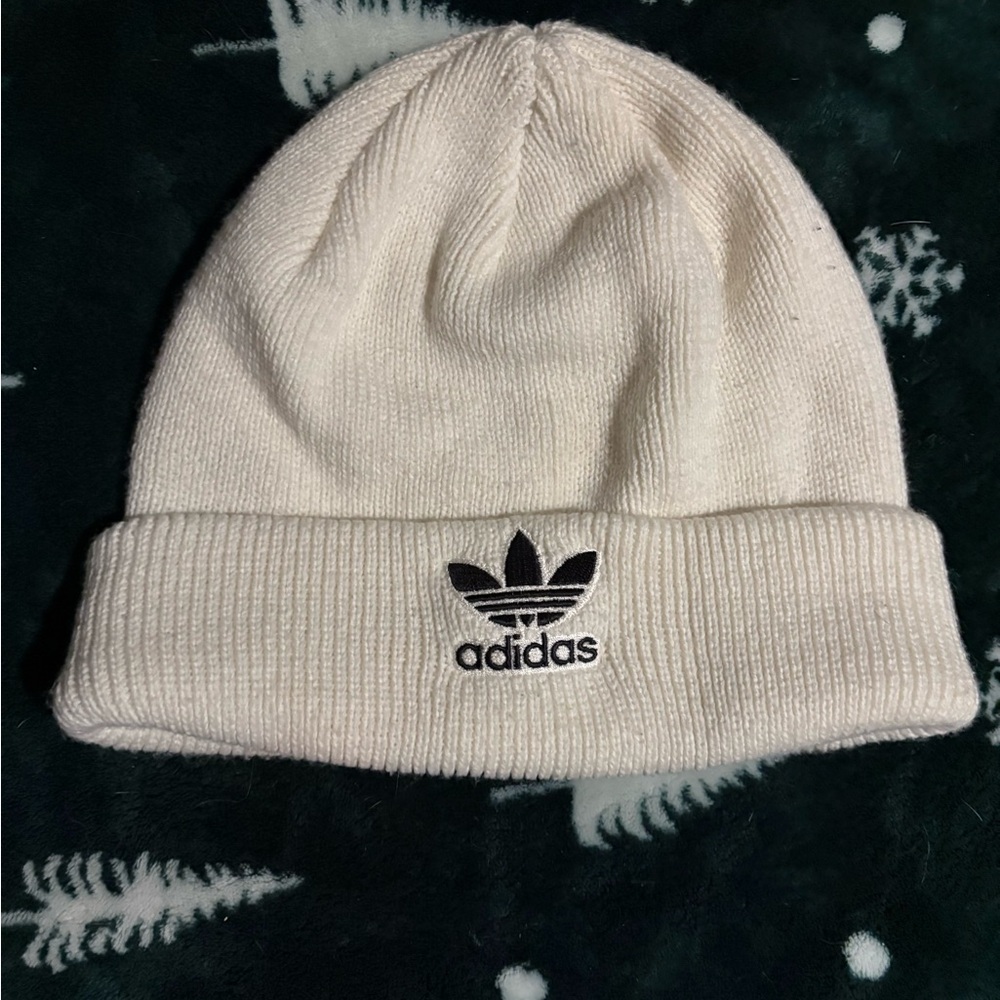 Adidas Classic White Knit Hat